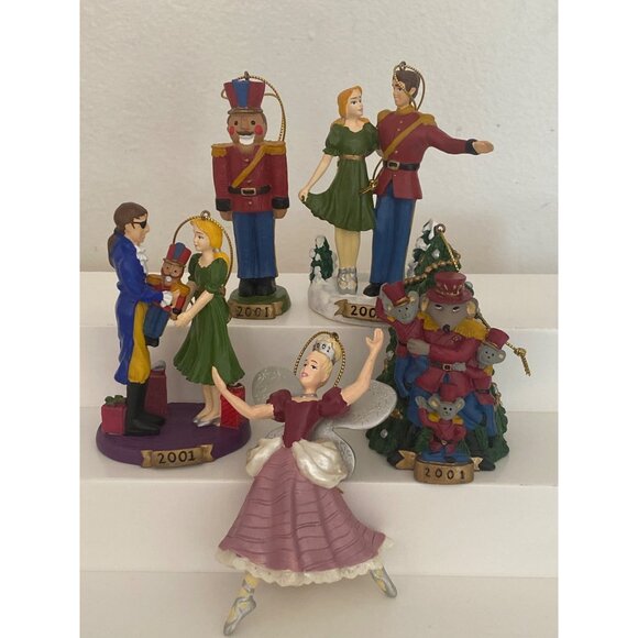CVS Treasure Nutcracker Mouse Fairy Christmas Tree Ballet 2001 Lot of 5 - Picture 1 of 16